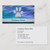 Cartes de visite de garde d'enfants d'animal (Devant / Derrière)