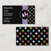 Cartes de visite de garde d'enfants d'animal (Devant / Derrière)