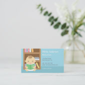 Cartes de visite de garde d'enfants de bébé mignon (Debout devant)
