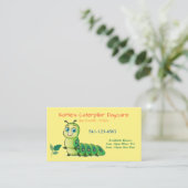 Cartes de visite de garderie Caterpillar (Debout devant)