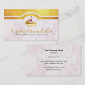 Cartes de visite de gâteau au fromage (Devant / Derrière)