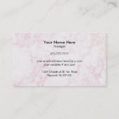 Cartes de visite de gâteau au fromage (Dos)