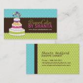 Cartes de visite de gâteau de couche-culotte (Devant / Derrière)