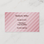 Cartes de visite de gâteau de couche-culotte (Dos)