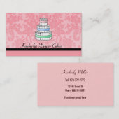 Cartes de visite de gâteau de couche-culotte (Devant / Derrière)