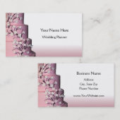 Cartes de visite de gâteau de mariage (Devant / Derrière)