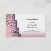 Cartes de visite de gâteau de mariage (Dos)