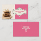 Cartes de visite de gâteaux aux pépites de (Devant / Derrière)