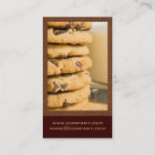 Cartes de visite de gâteaux aux pépites de (Dos)