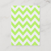 Cartes de visite de gazouillement : Chaux Chevron (Dos)