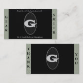 Cartes de visite de Gearsmith (Devant / Derrière)