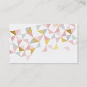 Cartes de visite de géométrie moderne avec triangl (Dos)