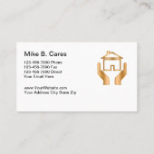 Cartes de visite de gestion des propriétés (Dos)