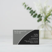 Cartes de visite de gestion des risques (Debout devant)