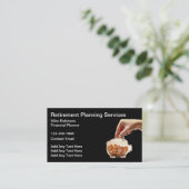 Cartes de visite de gestion financière du planific (Debout devant)