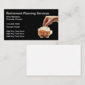 Cartes de visite de gestion financière du planific (Devant / Derrière)