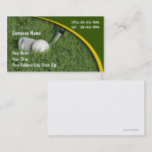 Cartes de visite de golf (Devant / Derrière)
