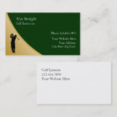 Cartes de visite de golf (Devant / Derrière)