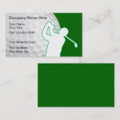 Cartes de visite de golf (Devant / Derrière)