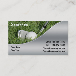 Cartes de visite de golf