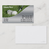 Cartes de visite de golf (Devant / Derrière)