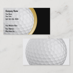 Cartes de visite de golf