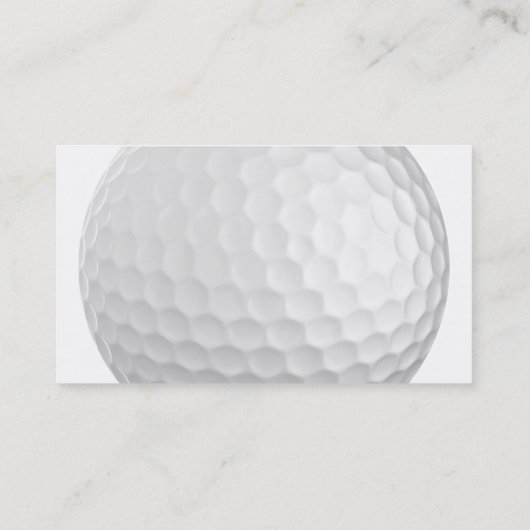 Cartes de visite de golf (Dos)