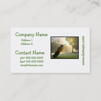 Cartes de visite de golf