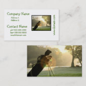 Cartes de visite de golf (Devant / Derrière)
