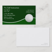 Cartes de visite de golf (Devant / Derrière)