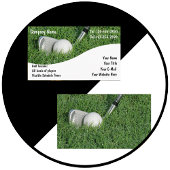 Cartes de visite de golf