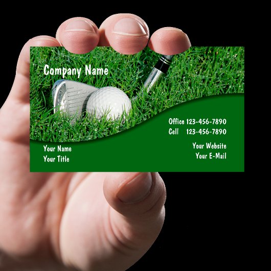 Cartes de visite de golf