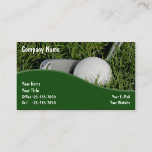 Cartes de visite de golf