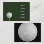 cartes de visite de golf (Devant / Derrière)