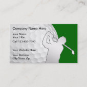 Cartes de visite de golf (Devant)