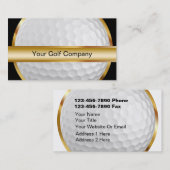 Cartes de visite de golf (Devant / Derrière)