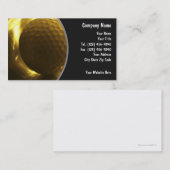 Cartes de visite de golf (Devant / Derrière)