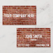 Cartes de visite de graffiti personnalisés par mur (Devant / Derrière)