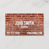 Cartes de visite de graffiti personnalisés par mur (Dos)