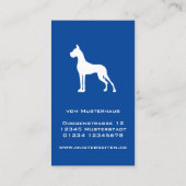 Cartes de visite de grand Danse (Dos)