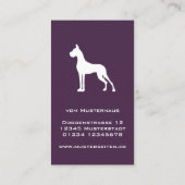 Cartes de visite de grand Danse (Dos)