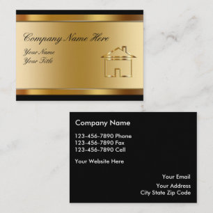 Cartes de visite de grande immobilier