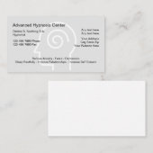 Cartes de visite de graphique de tête de thème (Devant / Derrière)