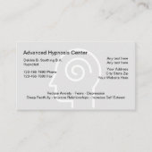 Cartes de visite de graphique de tête de thème (Devant)