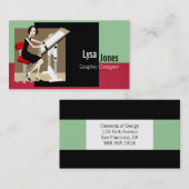 Cartes de visite de graphiste (Devant / Derrière)