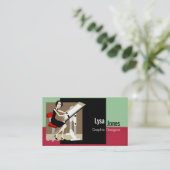 Cartes de visite de graphiste (Debout devant)