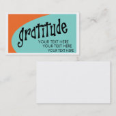 Cartes de visite de gratitude (Devant / Derrière)