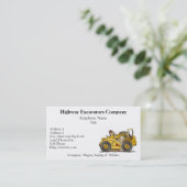 Cartes de visite de grattoir d'engin de (Debout devant)