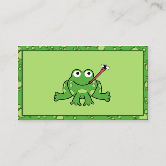 Cartes de visite de grenouille (Dos)