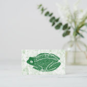 Cartes de visite de grenouille - Grenouille verte (Debout devant)